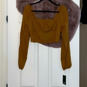 Brand New!! Wild fable medium long sleeve crop top